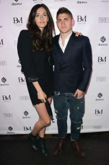 Laura Zazzara with her ex-husband Marco Verratti.